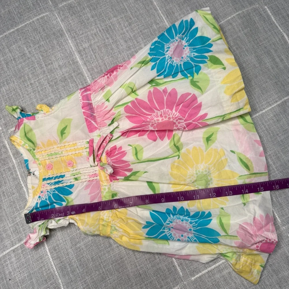 Lilly Pulitzer White Label 12-18 Months Floral Dress Bloomer Cabana Floral Derby